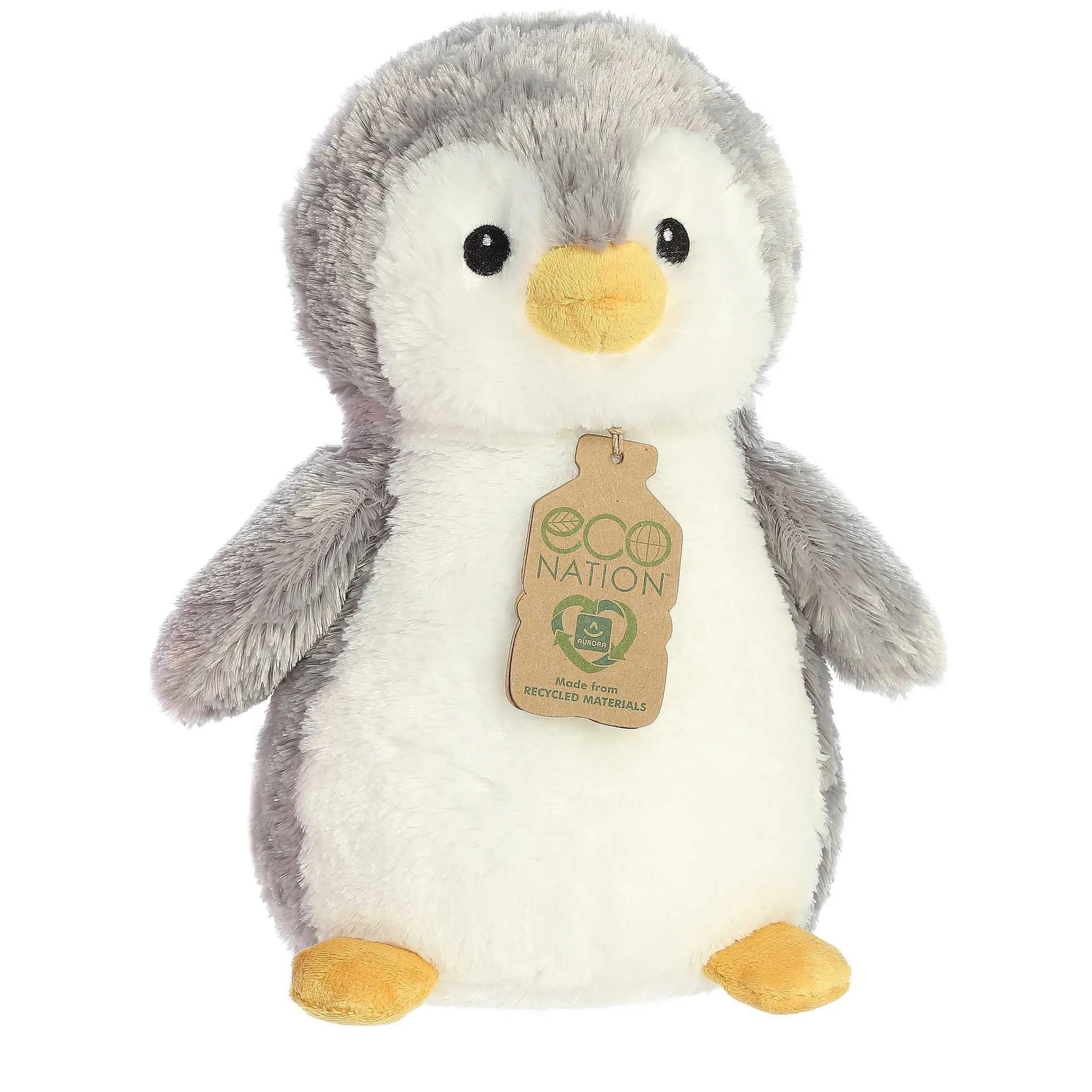 New | Aurora® - Eco Nation - Eco Hugs - 12" Penguin - Gray