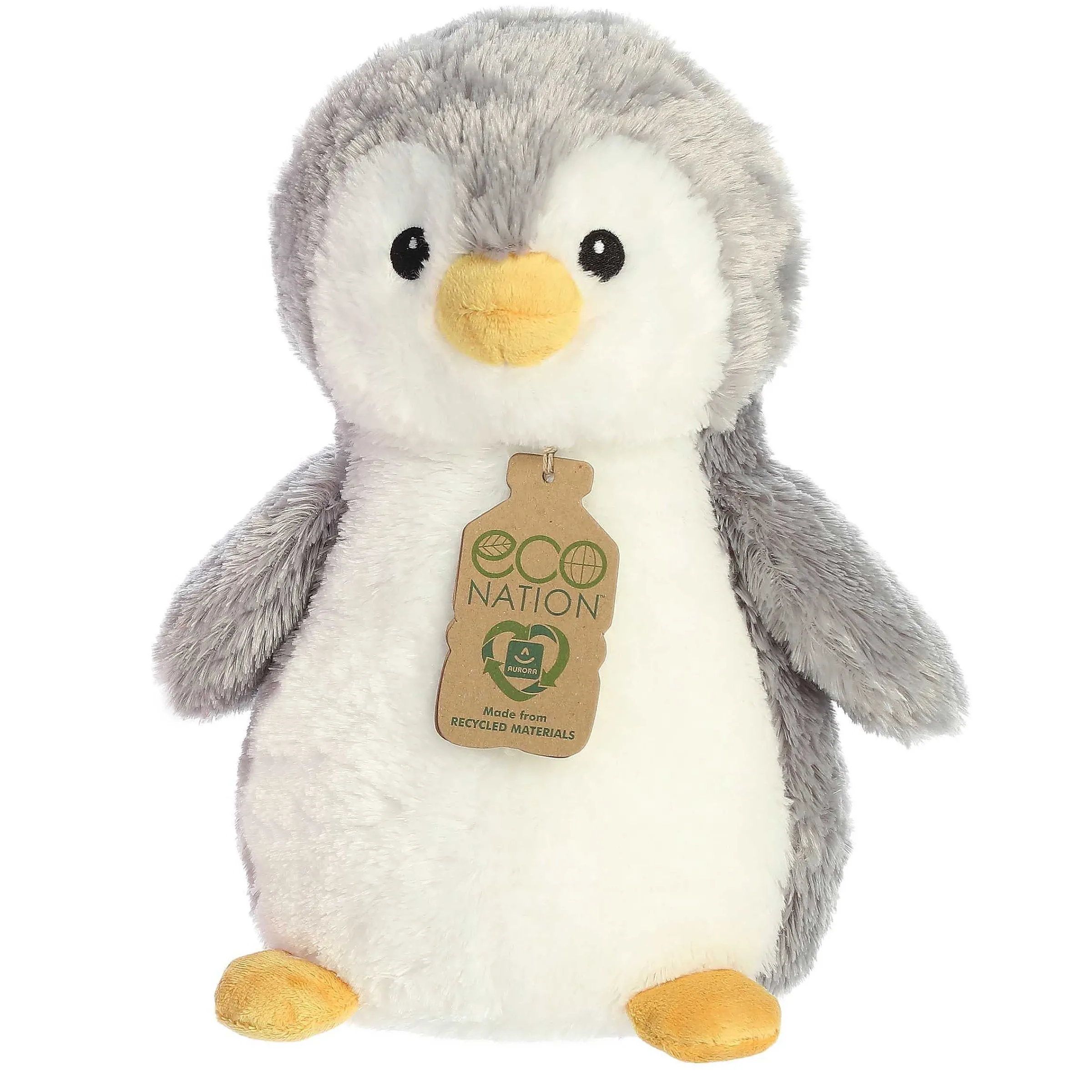 New | Aurora® - Eco Nation - Eco Hugs - 12" Penguin - Gray