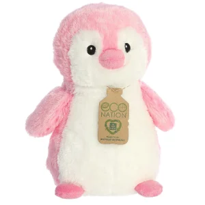 New | Aurora® - Eco Nation - Eco Hugs - 12" Penguin - Pink
