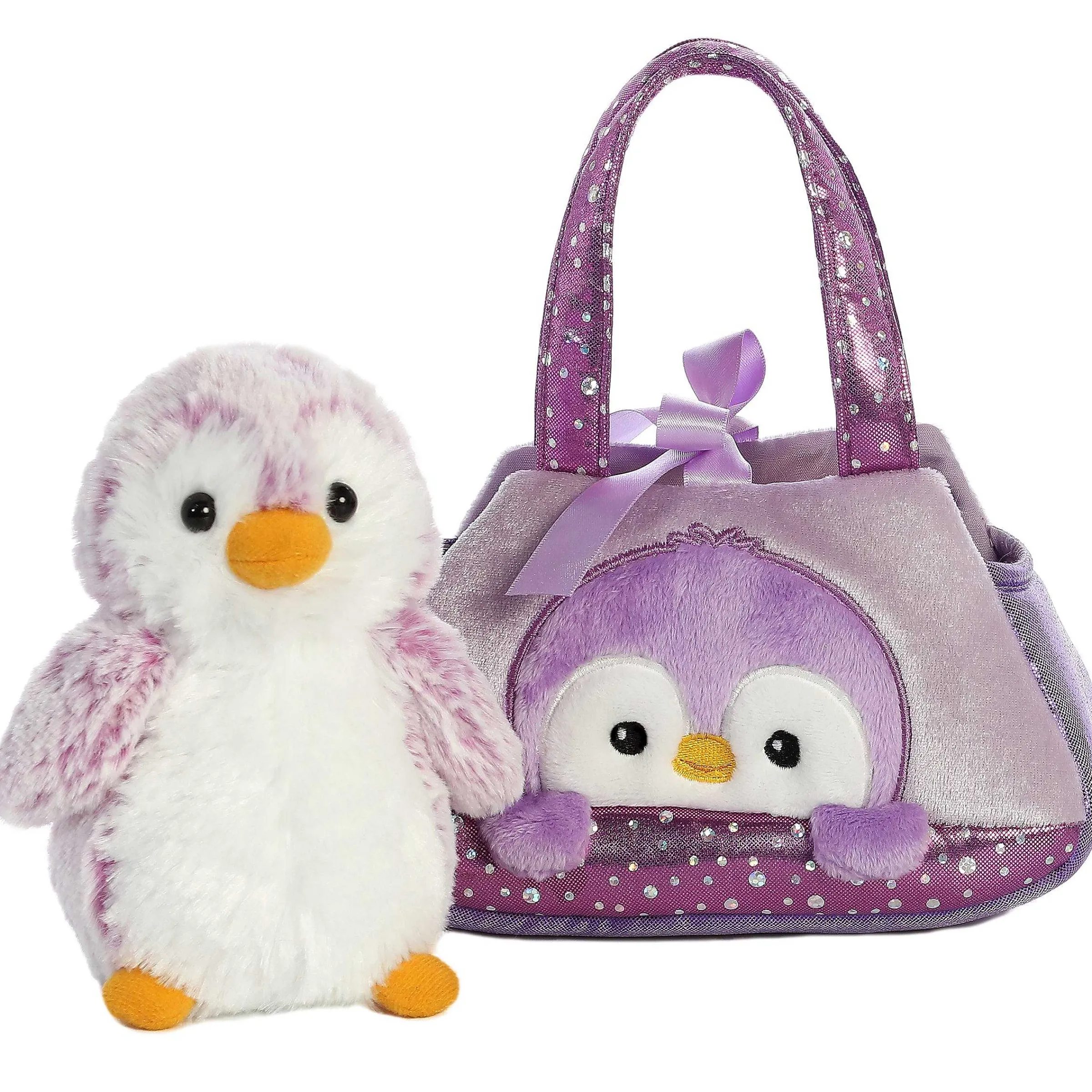 Arctic | Aurora® - Fancy Pals - 7" Pompom Penguin - Purple