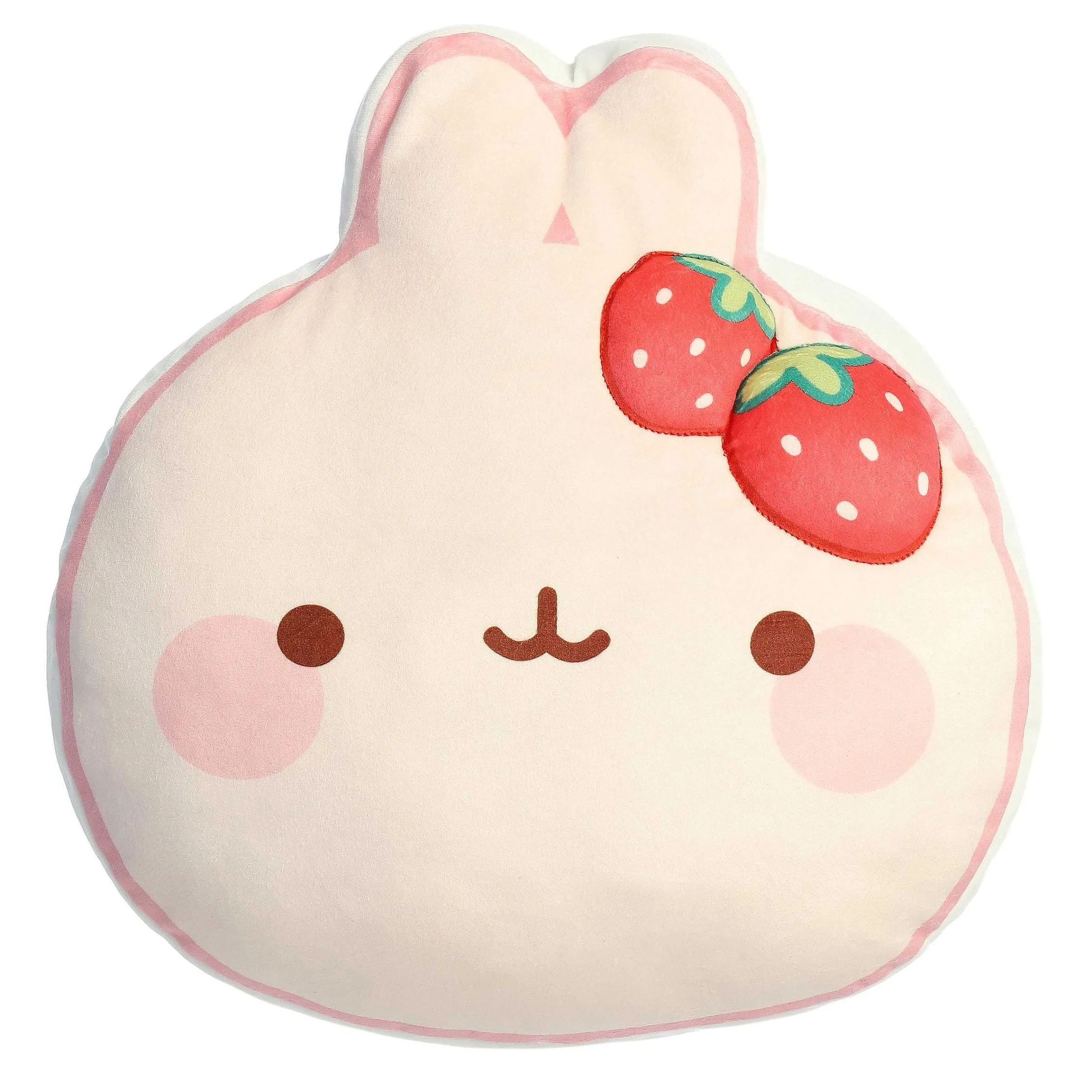 Molang | Licensed Aurora® - Molang - 14" Squishy Strawberry Molang Macaron