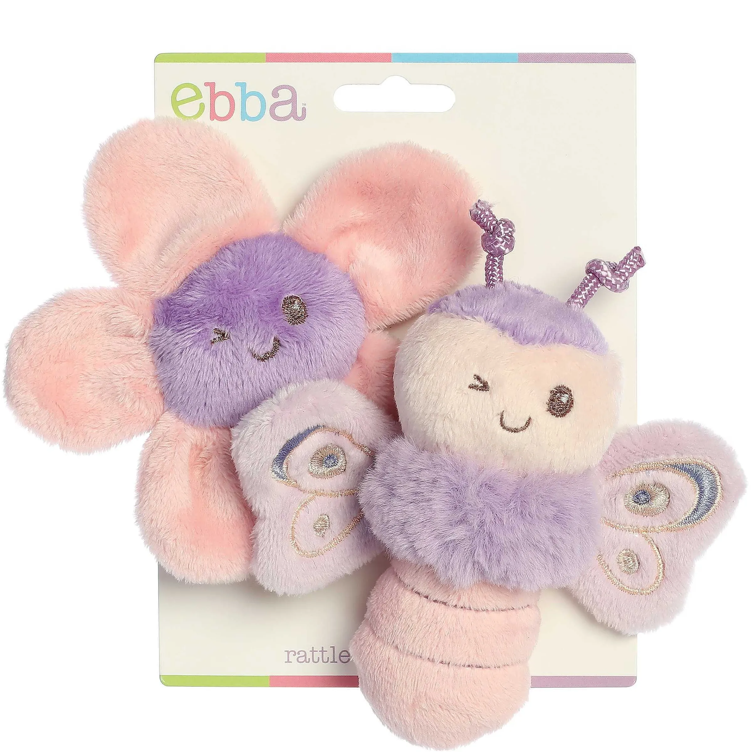 New | ebba™ Ebba - Flutterflies - Flutterfly Rattle & Crinkle Set